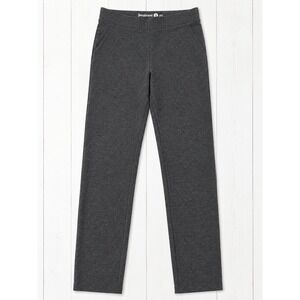Betabrand Dress Pant Yoga Pants Straight Leg Charcoal Gray Business Small Long